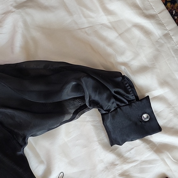 Vintage Lisa Michaels Black Velvet & Satin Evening Dress, Size 10, $55 - Picture 10 of 14